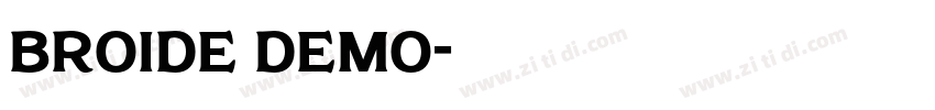broide demo字体转换